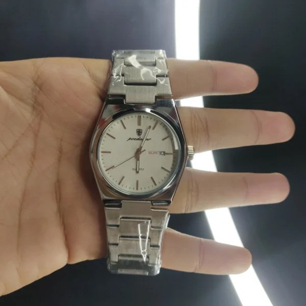 Poedagar 930 Watch – Silver White